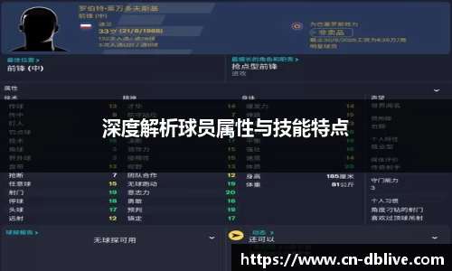 深度解析球员属性与技能特点